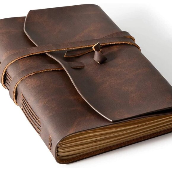 Ailihu‎ Brown Leather Notebook Journal - Picture 1 of 9